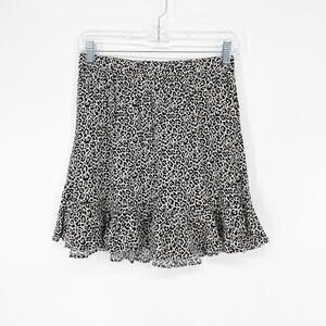 American Eagle Animal Print A-Line Mini Skirt Size Small
